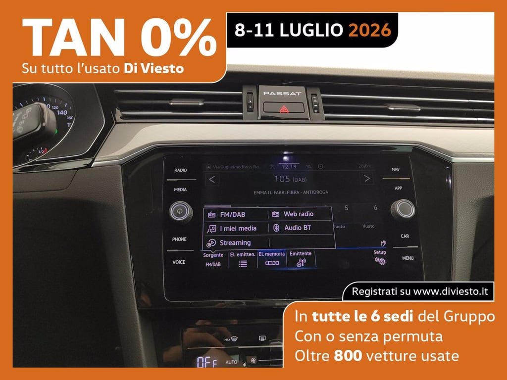 VOLKSWAGEN Passat variant 2.0 tdi business 150cv dsg