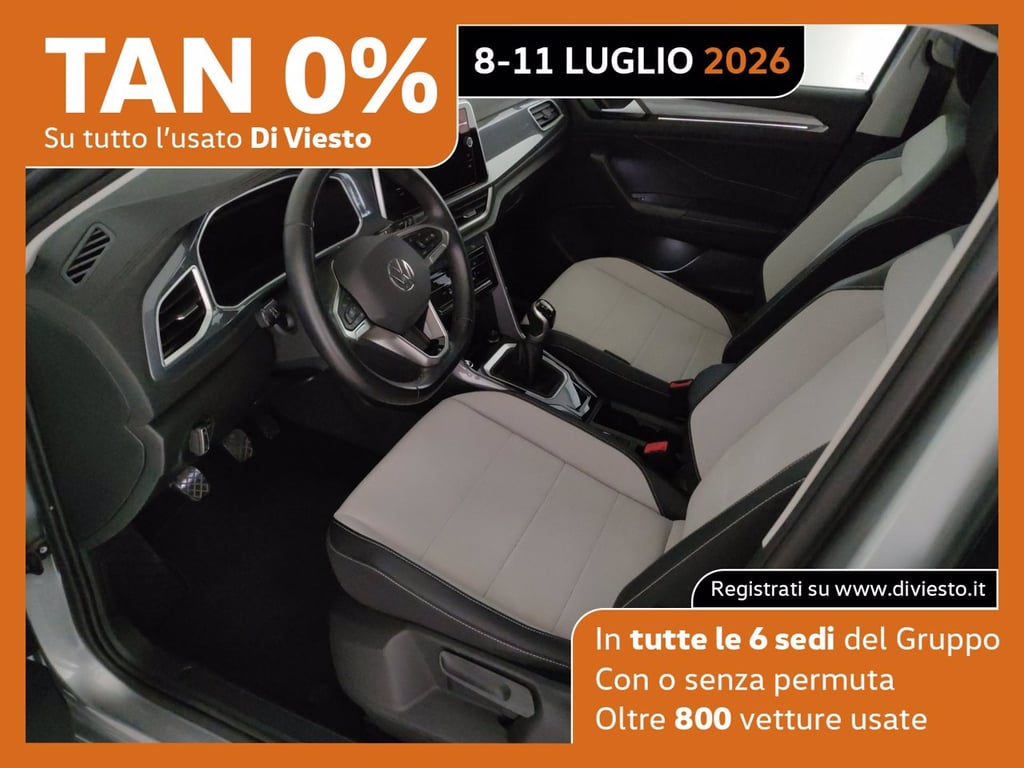 VOLKSWAGEN T-roc 1.0 tsi style 110cv