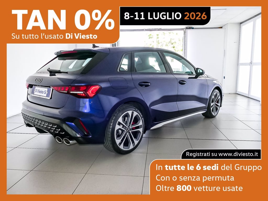 AUDI S3 sportback 2.0 tfsi quattro s-tronic