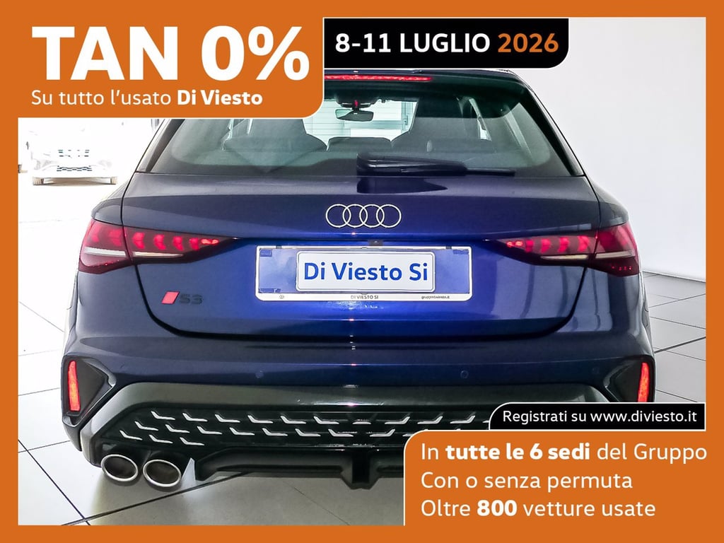 AUDI S3 sportback 2.0 tfsi quattro s-tronic