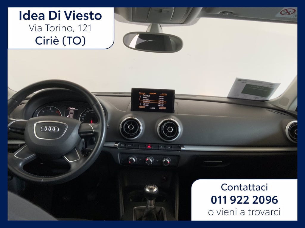 AUDI A3 sportback 1.6 tdi business 110cv e6