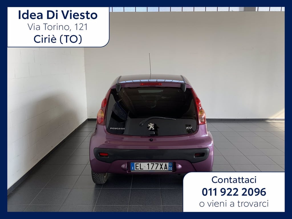 PEUGEOT 107 5 porte 1.0 12v urban move